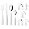 Guzzini "POP" Stainless Steel/Abs 24-Piece Cutlery Set - White