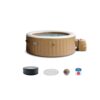 Intex PureSpa Sahara Tan 4-Person Round Bubble Inflatable Spa Set