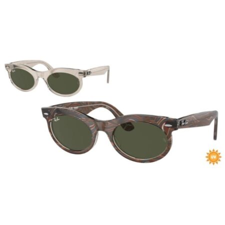 Ray-Ban Wayfarer Oval Change - Polished Havana On Gunmetal
