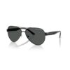 Armani Exchange Pilot Sunglasses - Shiny Black