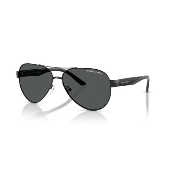 Armani Exchange Pilot Sunglasses - Shiny Black