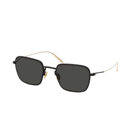 Prada Grey Rectangular Sunglasses - Matte Balck