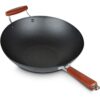 Cuisinart 14" Carbon Steel WOK with Premium Wood Handle