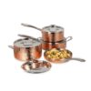 Cuisinart 8PC Hand Hammered Copper 5-Ply Cookware Set
