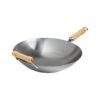 Joyce Chen Classic Series 14'' Round Bottom Carbon Steel Wok with Birch Handles