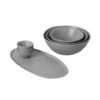 Fable Serving Ceramics Set 8 Piece Set - Dove Grey