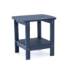 Backyard Lifestyles  Side Table with Shelf - Navy Blue