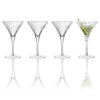 Luigi Bormioli Bach 260 ml Martini Cocktail Glasses - Set of 4