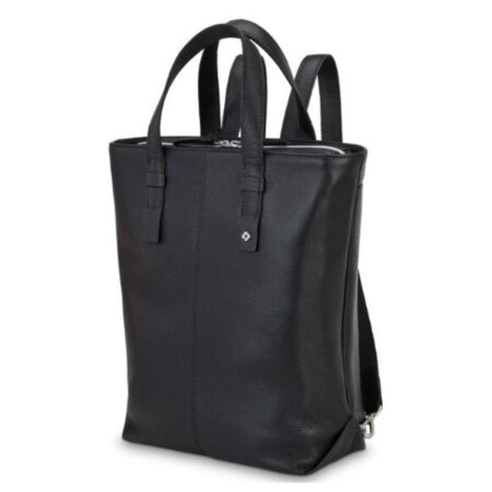Samsonite Ladies Leather Convertible Backpack - Black