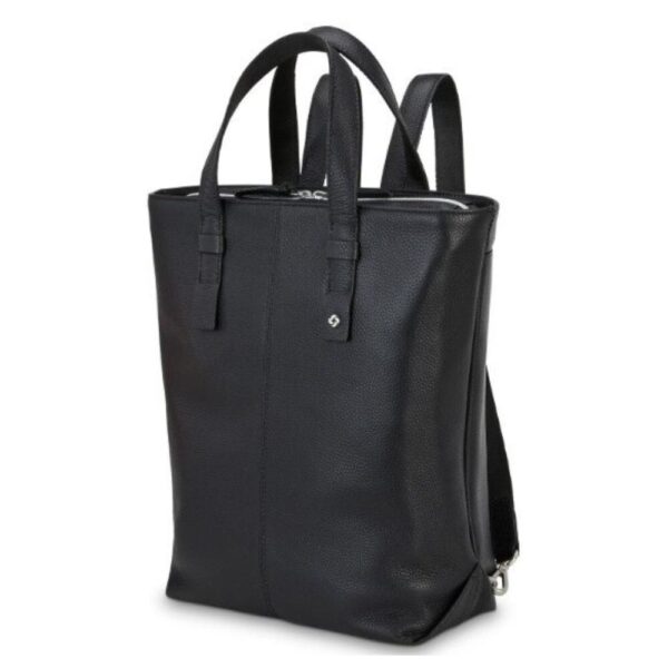 Samsonite Ladies Leather Convertible Backpack - Black