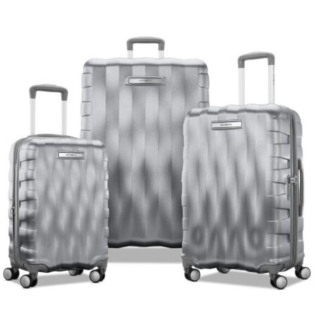 Samsonite Ziplite 3-Piece Nested Set - Silver