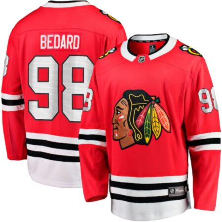 Connor Bedard Chicago Blackhawks NHL Draft Home Jersey - XL