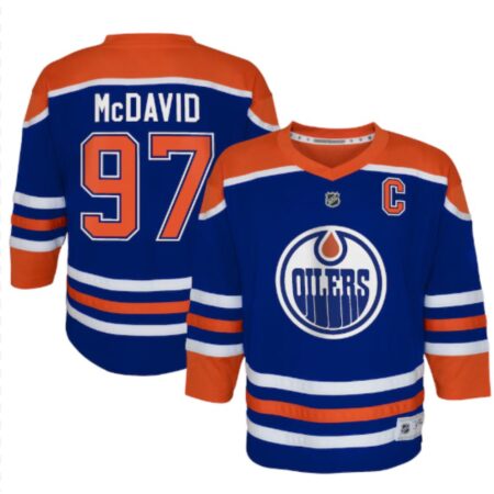 Connor McDavid Edmonton Oilers Youth Home Replica Jersey - L