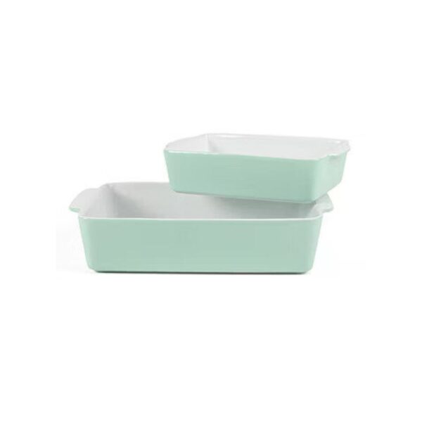 Martha Stewart Vanowen 12.75-inch Rectangular Baker 2-Pc Set-Martha Blue