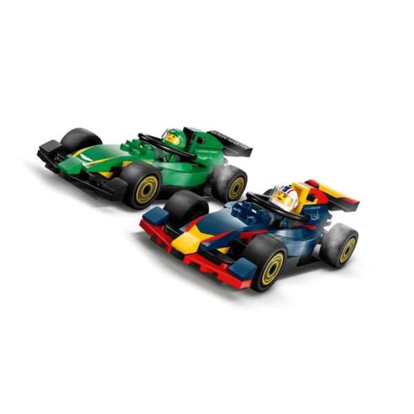 Lego City F1 Truck with RB20 & AMR24 F1 Cars playset - Image 4