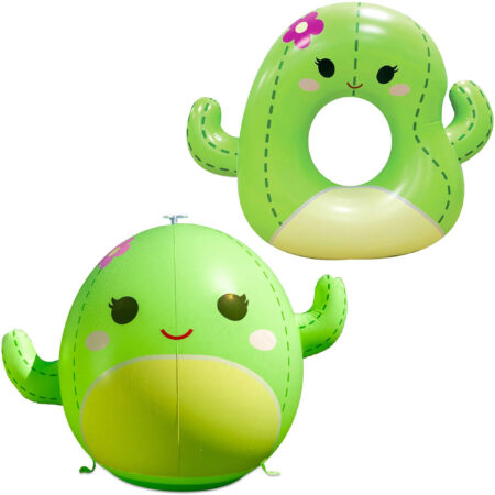 Big Mouth Squishmallows Bundle - Cactus Pool Float & Sprinkler