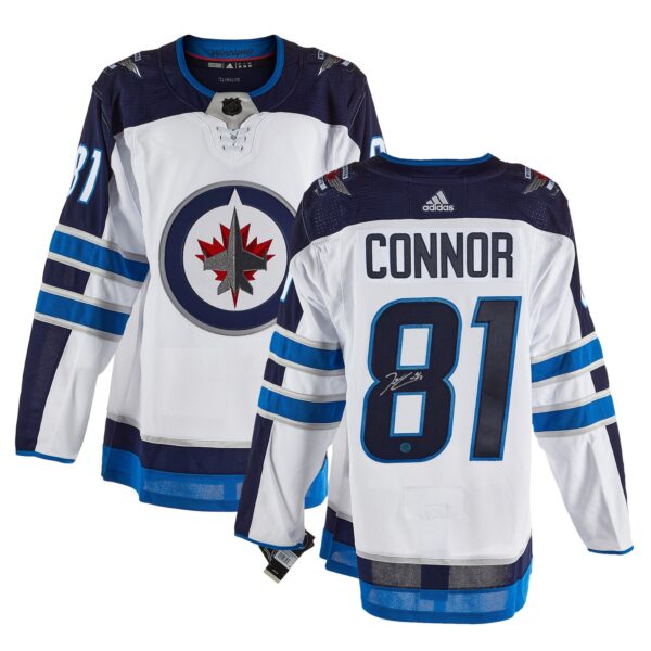 AJ Sports Kyle Connor Signed Winnipeg Jets White adidas Jersey
