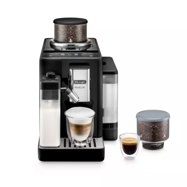 De'Longhi Rivelia Fully Automatic Espresso Machine, Onyx Black