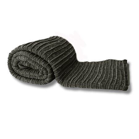 Daniel Design Studio Pleated Knit Throw - Black Wash