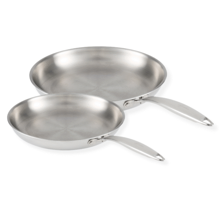 Lagostina Forte 3-Ply Clad Stainless Steel, 2pk Skillet Set