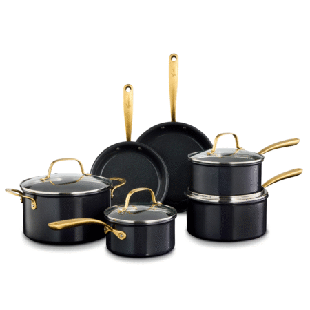 Lagostina Eleganza Ceramic Non-Stick 10Pc Cookware Set​