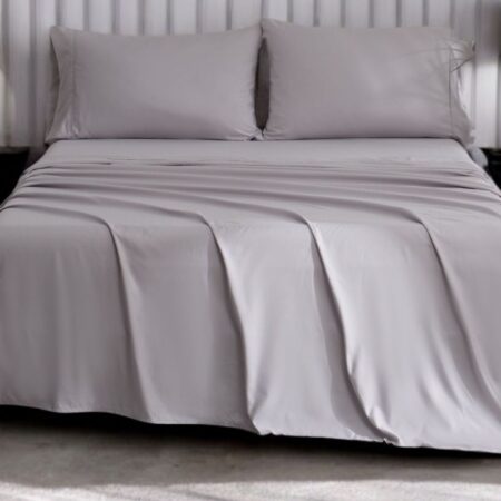 Ocean Fine Bedding Queen Sheet Set - Rock Grey
