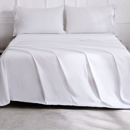 Ocean Fine Bedding King Sheet Set - White Coral