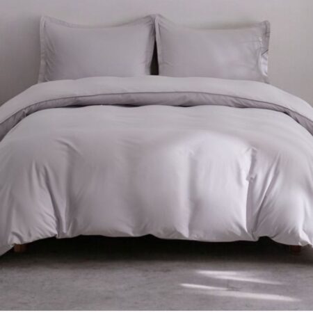 Ocean Fine Bedding Queen Duvet Cover Set - Rock Grey