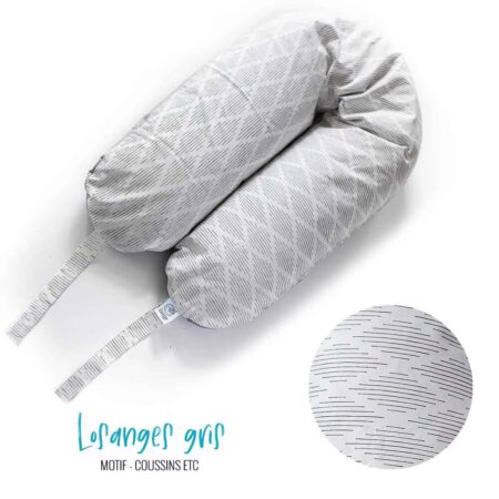 Coussins etc Multifunction Cushion - Losange Gris