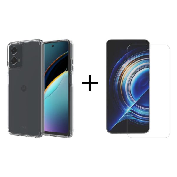 Moto G Power 5G 2024 W/ Axs Clear Case & Armorglass Bundle