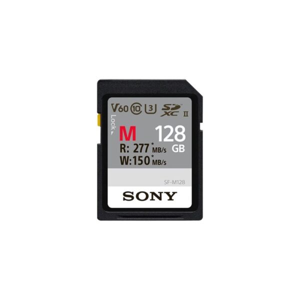 Sony SF-M Series SF-M128 - flash memory card - 128 GB - SDXC UHS-II