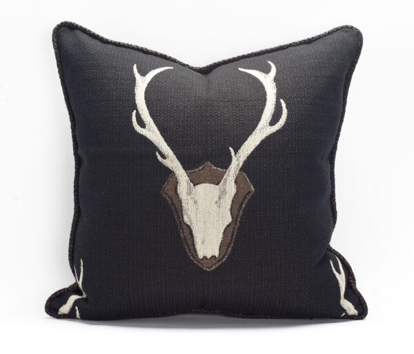 Toss Oh Deer 22X22 Pillow - Black