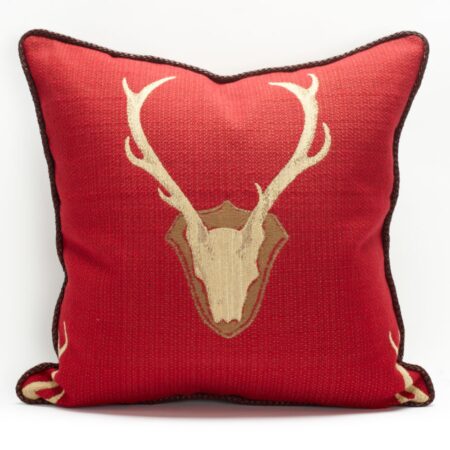 Toss Oh Deer 22X22 Pillow - Red