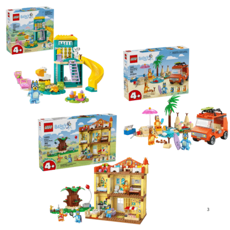 Lego® Bluey’s Family House, Car and Beach Playset
