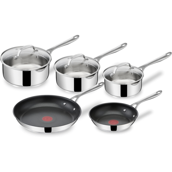 Jamie Oliver by T-fal Cooks Direct Stainless Steel 8 piece set