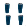 Grosche Yukon 30oz Insulated Travel Tumbler-Mountain Blue-Set of 4