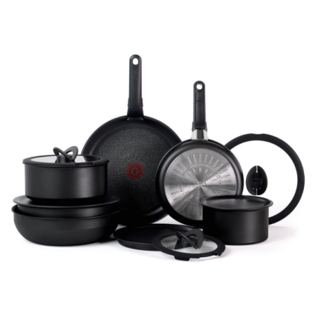 T-fal Ingenio Expertise Non-Stick Cookware, 14-Piece Set, Black