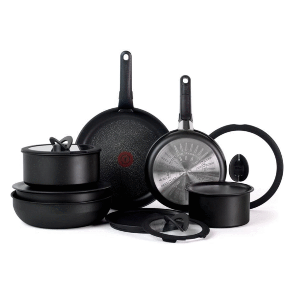 T-fal Ingenio Expertise Non-Stick Cookware, 14-Piece Set, Black