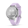 Garmin® Lily® 2 Active - Silver with Purple Jasmine Silicone Band