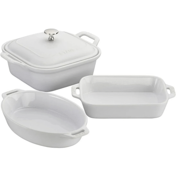 Staub Ceramique 4 Piece Ovenware set - white