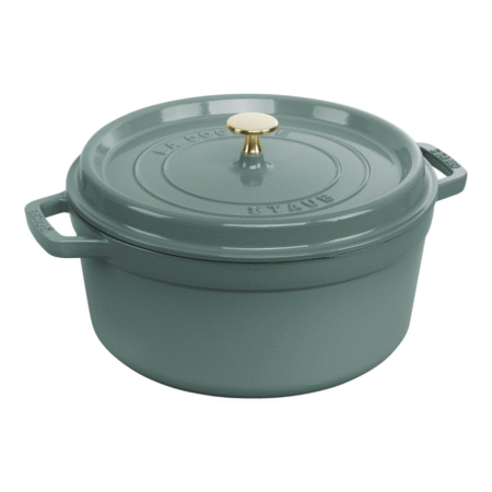 Staub 5.2L/5.5QT Round Cocotte - Eucalyptus