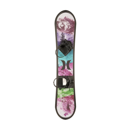 Hurley 48" Printed Beginner Snowboard with Premium Bindings