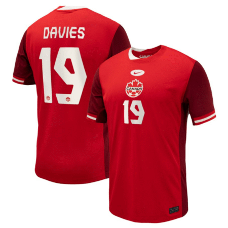 Alphonso Davies Canada Soccer Replica Home Jersey - L
