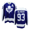 Frameworth Doug Gilmour Signed Toronto Maple Leafs Fanatics Vintage Jersey (blue)