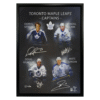 Frameworth Mats Sundin, Darryl Sittler, Wendel Clark, and Doug Gilmour Multi Signed Framed 20x29 Toronto Maple Leafs Captains Canvas (Limited Edition of 99)