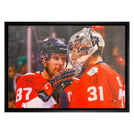Sidney Crosby and Carey Price Signed 20x29 Canvas Framed Dual Signed Team Canada (Limited Edition of 87)