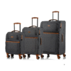 Champs Classic II collection 3pc soft side luggage set, Grey