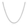 Oro Jewelry Sterling Silver Miami Cuban Necklace