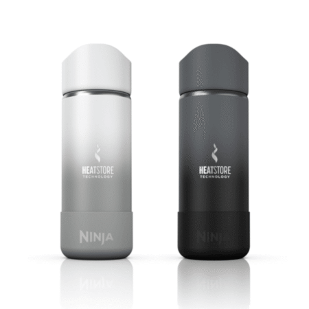 Ninja® Sip Perfect™ 16oz Set of 2 Travel Mugs - Black & White