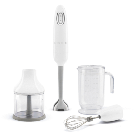 Smeg Immersion Hand Blender with Attachments - White